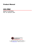 Product Manual ICC-PRZ - Contemporary Research