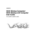 VAIO Slimtop LCD Computer User Guide