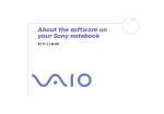 About the software on your Sony notebook