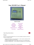 Sony MZ-R55 User`s Manual