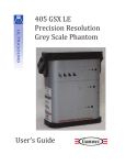 Precision Resolution Grey Scale Phantom User Guide
