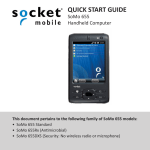 Socket SoMo 655 Quick Start Guide