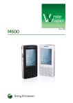 M600 White Paper – Version R1A – Sony Mobile Communications
