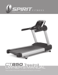 CT850 Treadmill Owner`s Manual