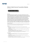 Data Sheet - DXLink Multi-Format Transmitter Module