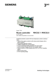 Room controller for VAV systems RXC32.1 / RXC32.5