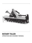 Rotary Tiller Operation and Assembly Manual