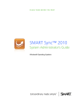 SMART Sync 2010 system administrator`s guide for Windows