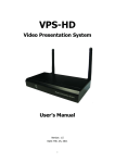 VPS-HD – User`s Manual