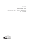 SIM2 HT3000 HOST RS-232C and TCP/IP Control