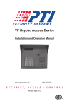 VP Keypad Access Device - All Gate Operator Manuals