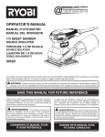 OPERATOR`S MANUAL