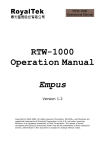 RTW-1000 Operation Manual Empus