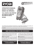 OPERATOR`S MANUAL