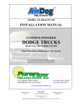 Dodge AirDog 100-150 1994-1998 Parallel Mount Install Manual