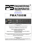 PMA 7000M Installation Manual