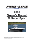 2006 Owner`s Manual 26 Super Sport - Pro