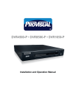 B series DVR User`s installation and operation Manual