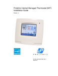 Proliphix Internet Managed Thermostat (IMT) Installation Guide