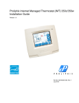 Proliphix Internet Managed Thermostat (IMT) 350c/350w Installation