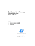 Basic Series Network Thermostat Configuration Guide