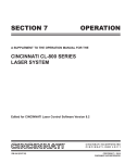 Operation Manual - Cincinnati Incorporated