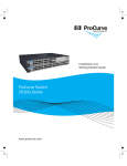 Installation and Getting Started Guide for the ProCurve