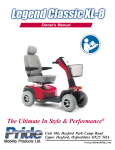 Legend Classic XL-8 - Pride Mobility Products