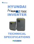 Hyundai N700E Inverter-Technical Specifications