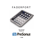PreSonus FaderPort Manual