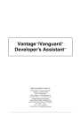 Vantage™/Vanguard™ Developer`s Assistant™