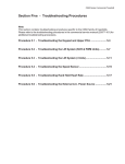 Procedure 5.2 - Troubleshooting the Lift System