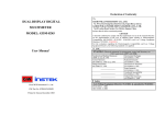 DUAL DISPLAY DIGITAL MULTIMETER MODEL: GDM