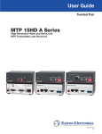 Extron MTP 15HD A Series User Guide