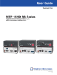 Extron MTP 15HD RS Series User Guide