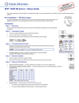 MTP 15HD RS Series • Setup Guide