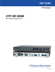Extron XTP SR HDMI User Guide