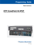 Progamming Guide DTP CrossPoint 84 IPCP