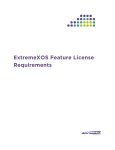 ExtremeXOS Feature License Requirements