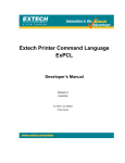 Extech Printer Command Language ExPCL Developer`s
