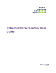 ExtremeXOS ScreenPlay User Guide - Network