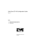 Ultra-Zone IZT-100 Configuration Guide