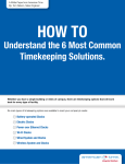 Understand the 6 Most Common Timekeeping