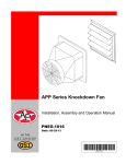 Pneg-1016 - APP Series Knockdown Fan