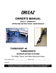 OWNER`S MANUAL - Jon-Don