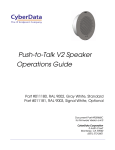 Push-to-Talk V2 Speaker Operations Guide