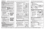 Installation Instructions* for French Door Bottom Freezer