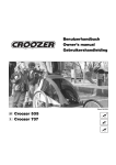Croozer 535 Croozer 737 Benutzerhandbuch Owner`s manual