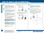 Quickstart Guide: DM-TX-200-C-2G-FLOOR/DM-TX-200