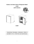 Outdoor and Indoor Electric Refrigerator Model COAR COAR